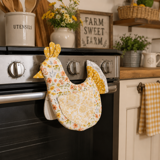 Chicken Pot Holder Sewing Pattern